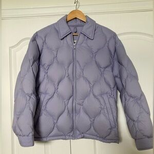 Aritzia Sunday Best down puffer jacket, lavish lavender, size M
